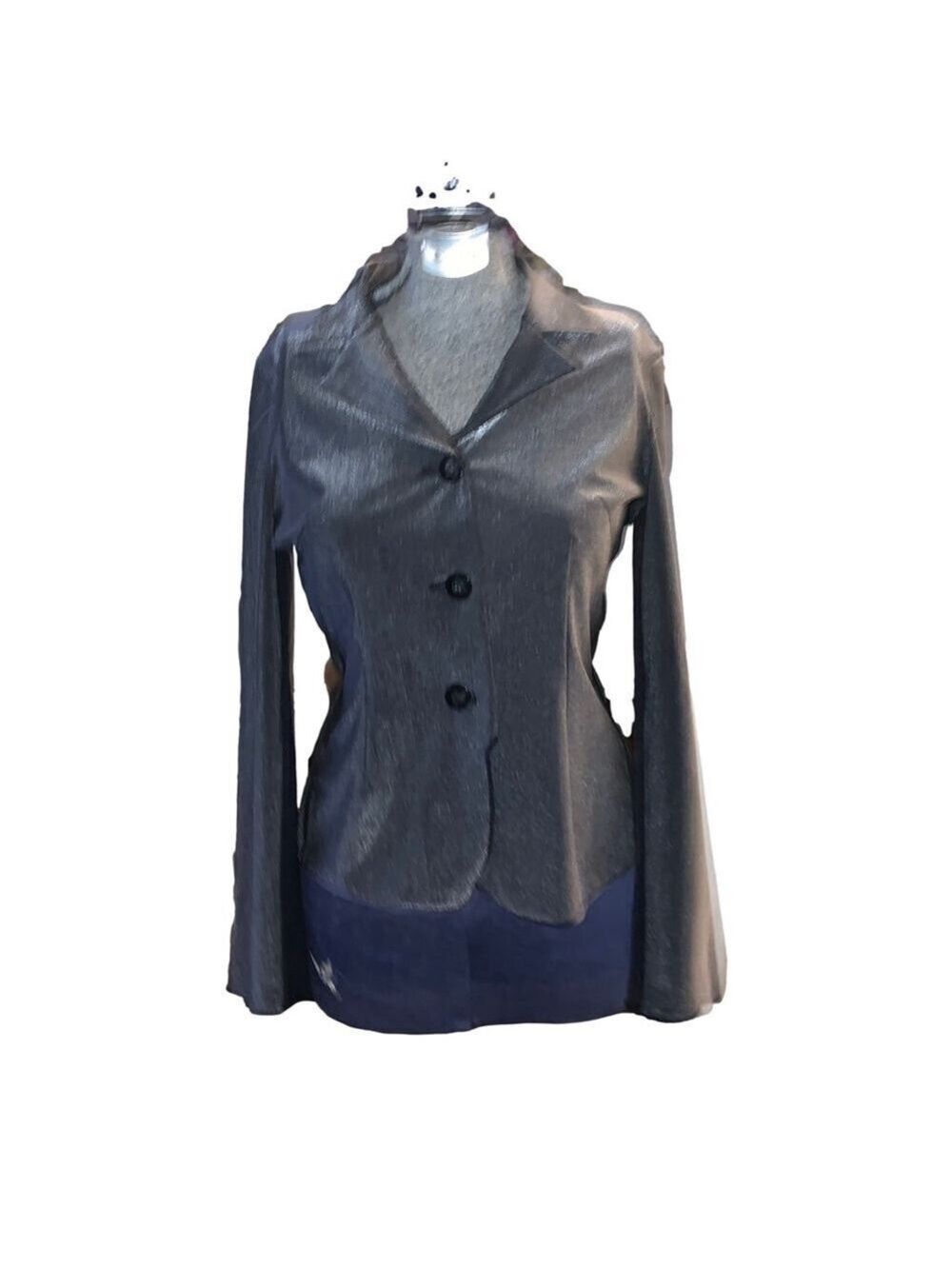 Women's Blazer Small silvery grey black